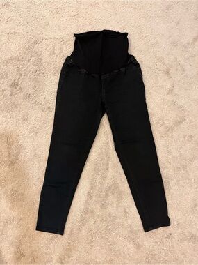 1822 Denim Black Maternity Skinny Jeans